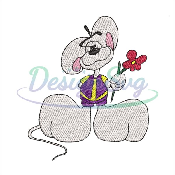 diddl-mouse-flower-embroidery