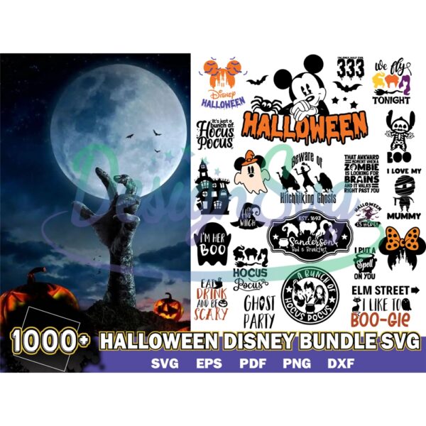 1000 Halloween Disney Bundle Svg