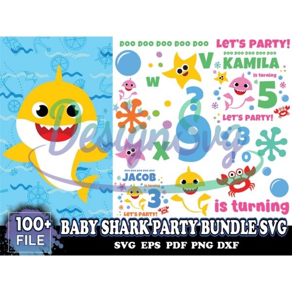 100-baby-shark-party-bundle-svg-cute-shark-svg-birthday-svg