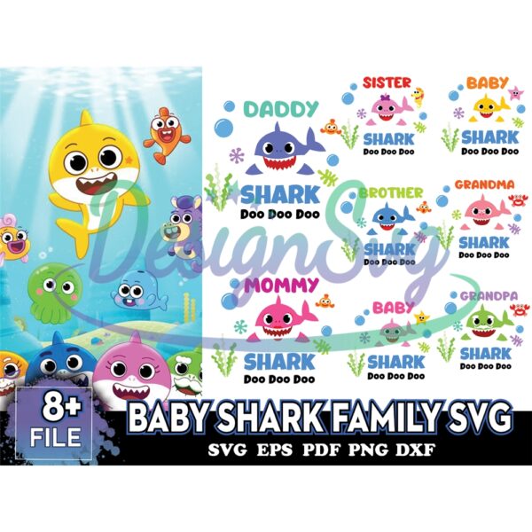 8-baby-shark-family-svg-cute-shark-svg-shark-shirt-svg