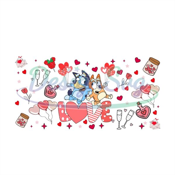 bluey-and-bingo-love-valentine-day-png
