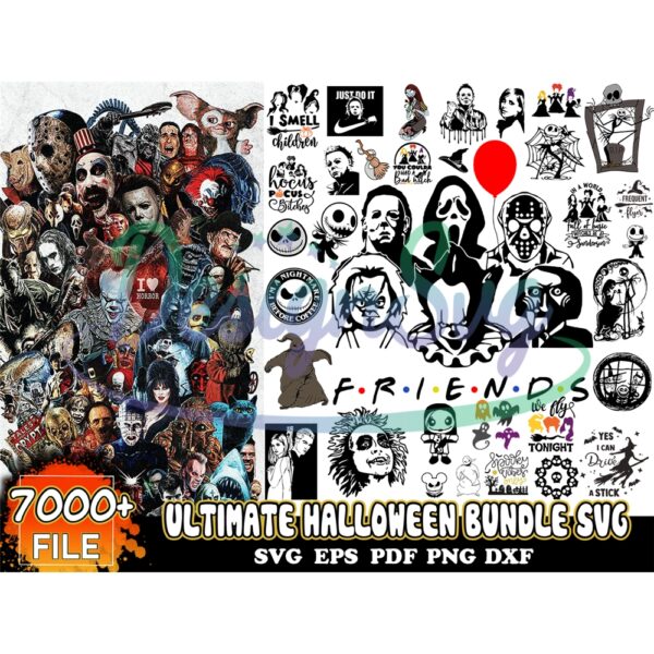 7000 Files Ultimate Halloween Bundle Svg
