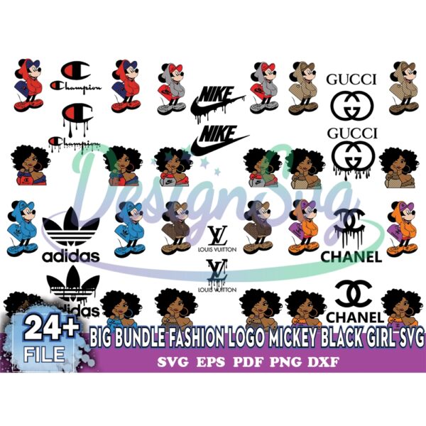 big-bundle-fashion-logo-mickey-black-girl-svg