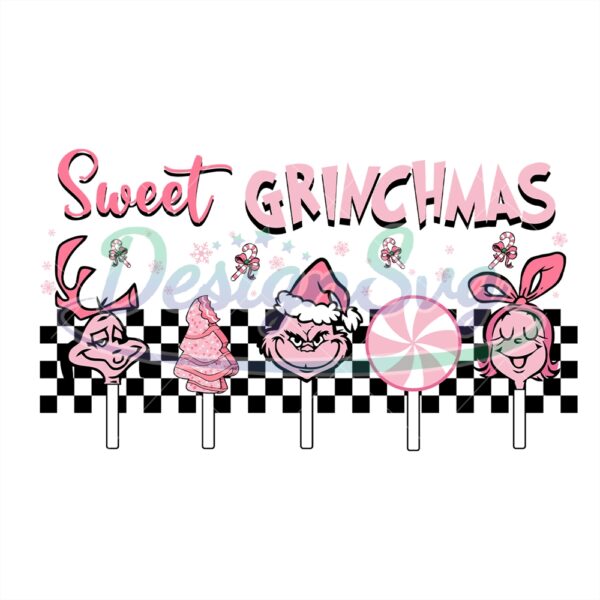 checkered-santa-sweet-grinchmas-svg