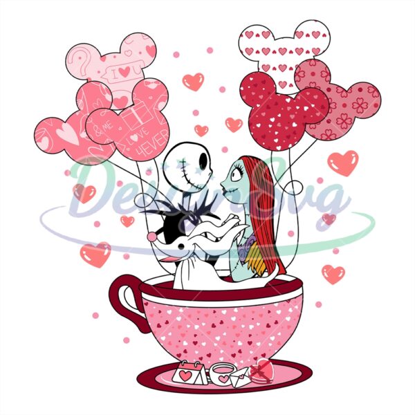 jack-and-sally-valentine-tea-cup-balloon-svg