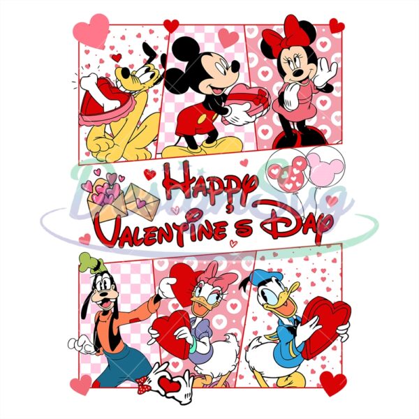 mickey-friends-happy-valentine-day-poster-svg