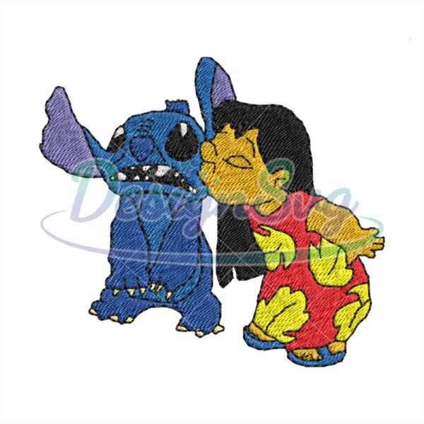 lilo-kissing-stitch-embroidery-png