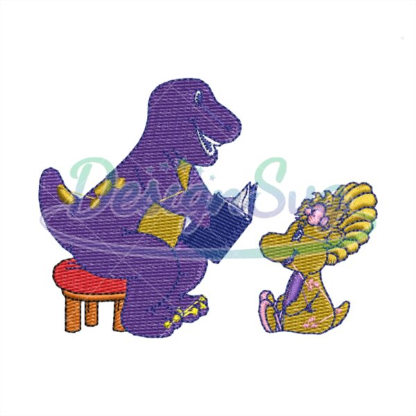 barney-teaching-baby-bop-embroidery-png