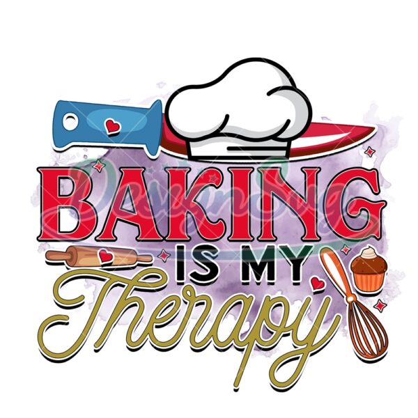 baking-is-my-therapy-png