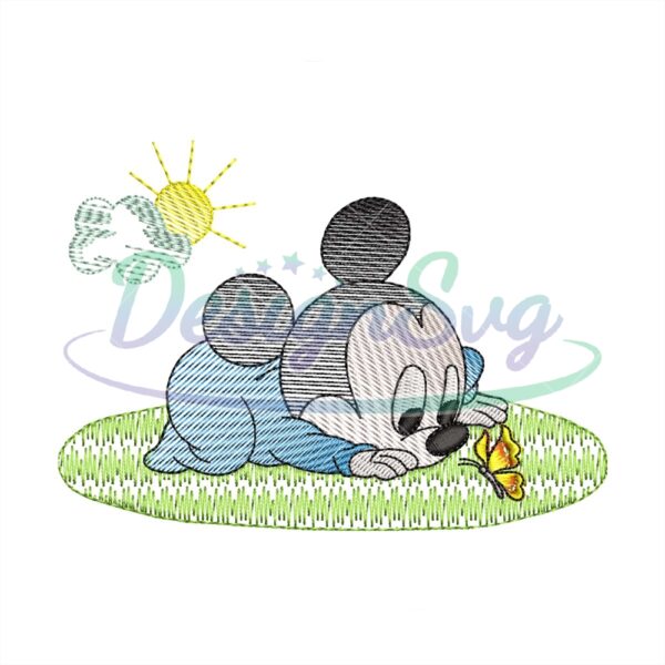 Disney Baby Mickey Mouse Embroidery Design