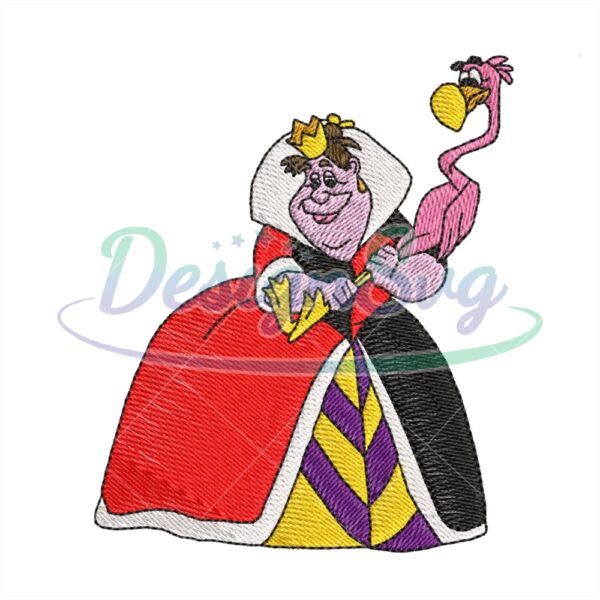 queen-of-hearts-and-flamingo-embroidery-png