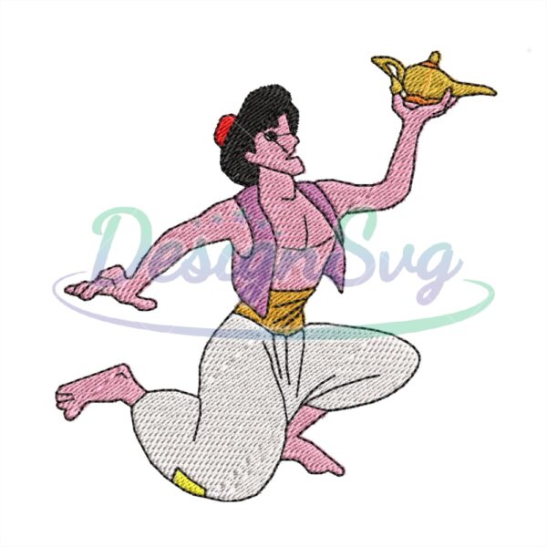 aladdin-hold-the-magic-lamp-embroidery-png
