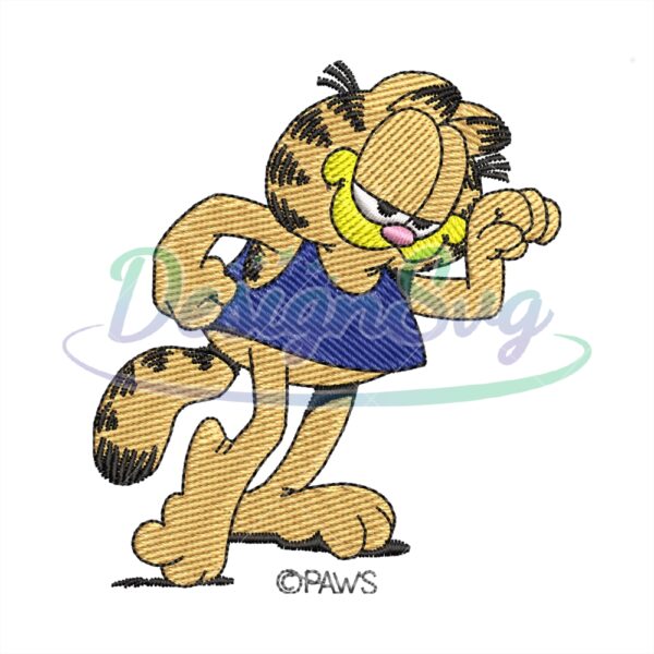 runner-garfield-cat-embroidery-png