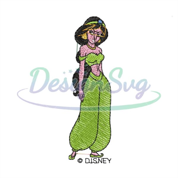 jasmine-in-green-embroidery-png