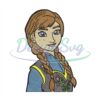 Frozen Beauty Princess Anna Embroidery File