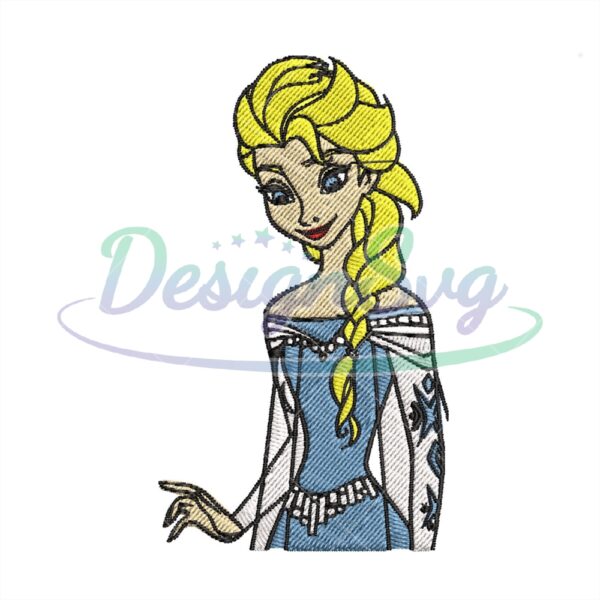 Beauty Princess Elsa Frozen Embroidery