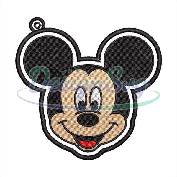 Mickey Mouse Head Sticker Embroidery Design