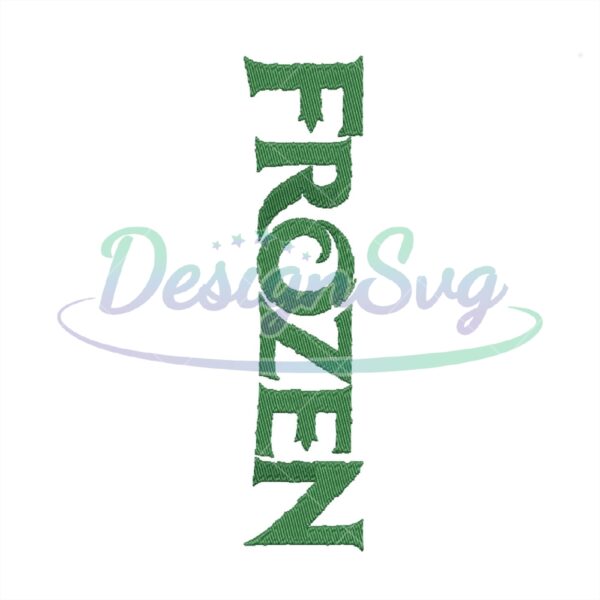 Disney Frozen Vertical Logo Embroidery