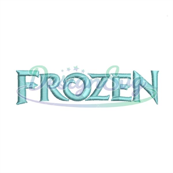 Disney Frozen Logo Embroidery Design