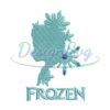 Frozen Elsa Snowflake Embroidery Design