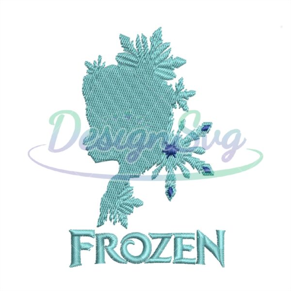 Frozen Elsa Snowflake Embroidery Design