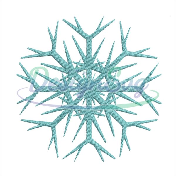 Frozen Snowflake Embroidery Design