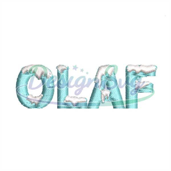 Frozen Olaf Logo Embroidery Design