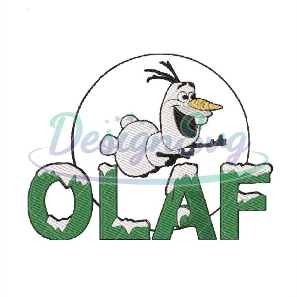 Flying Snowman Olaf Embroidery Design