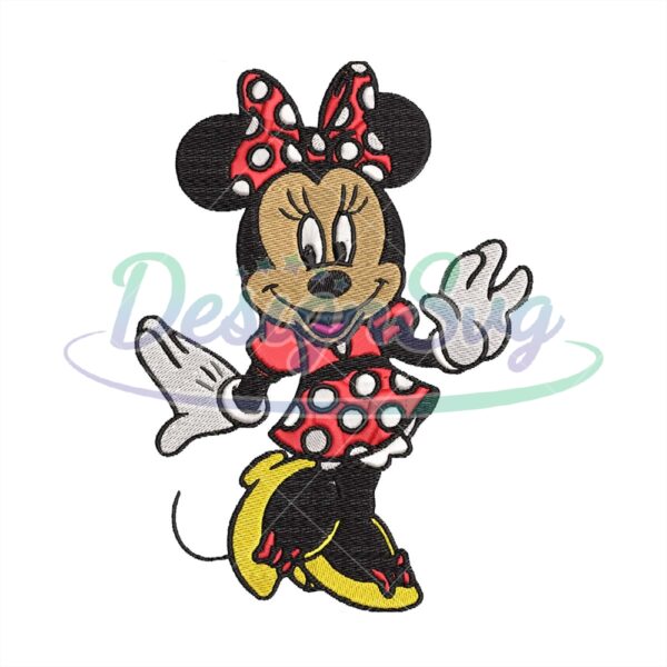 Cute Disney Mouse Minnie Embroidery File