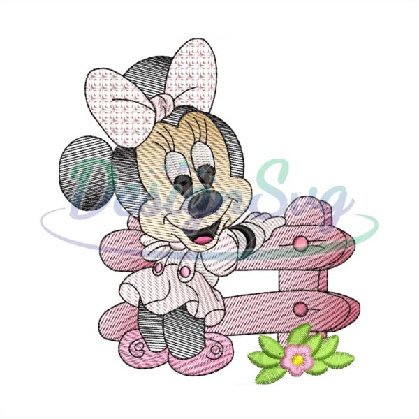 Disney Mouse Minnie Embroidery Design