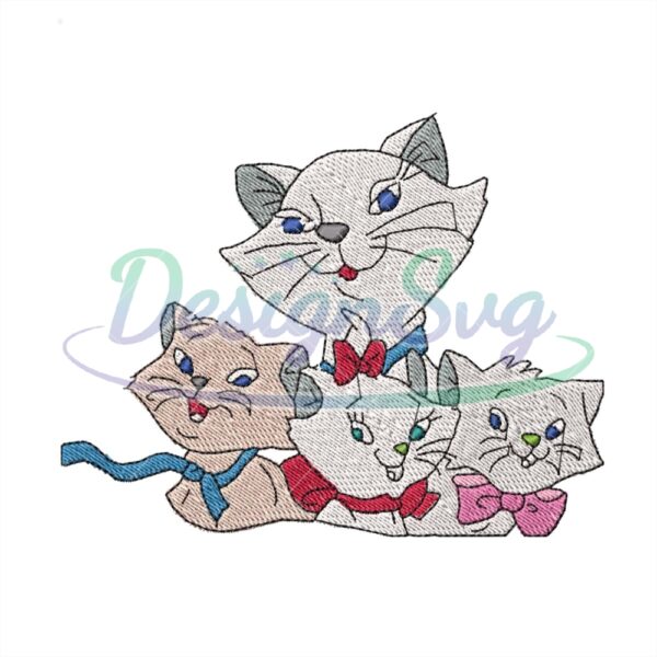 duchess-aristocats-family-embroidery-png