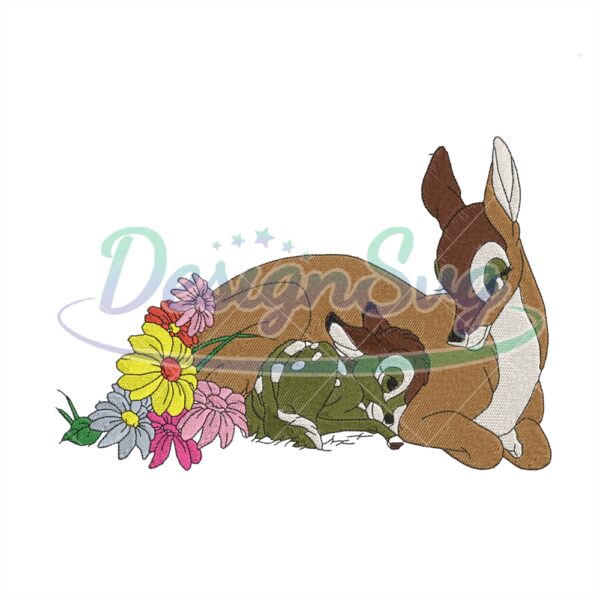 baby-deer-bambi-mother-embroidery-png
