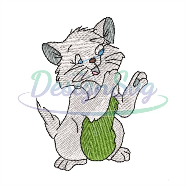 green-belly-berlioz-aristocats-embroidery-png