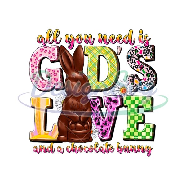All You Need Is God's Love Easter Day PNG