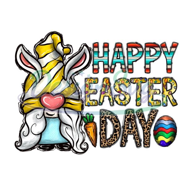 Happy Easter Day Gnome Clipart PNG