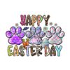 Happy Easter Day Bunny Paws PNG