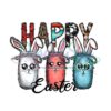 Happy Easter Day Bunny Ears Jars PNG