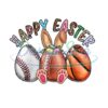 Happy Easter Bunny Ears Softball PNG