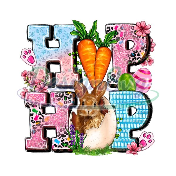 Western Hip Hop Bunny Egg Carrot PNG