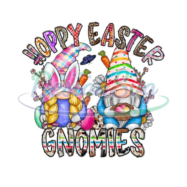 Hoppy Easter Gnomies Bunny Ear PNG