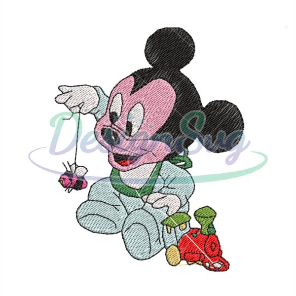 Mickey Mouse Baby Embroidery File