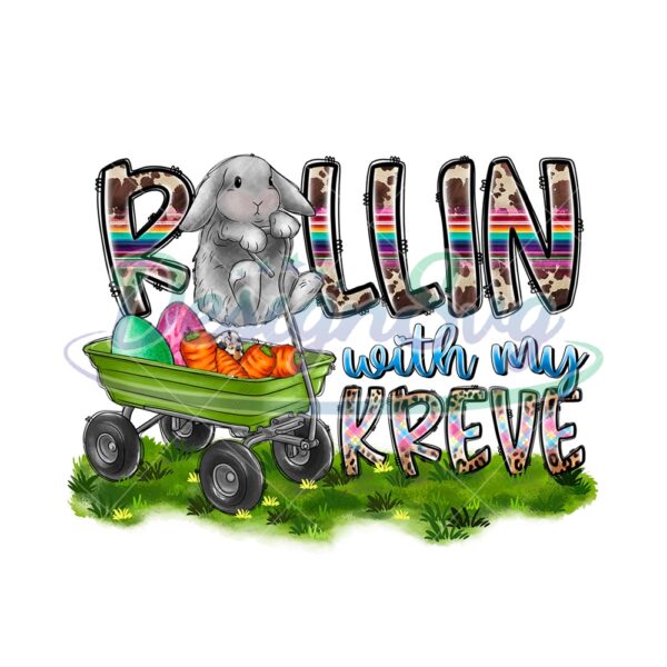 Rolling With My Krewe Happy Easter Day PNG