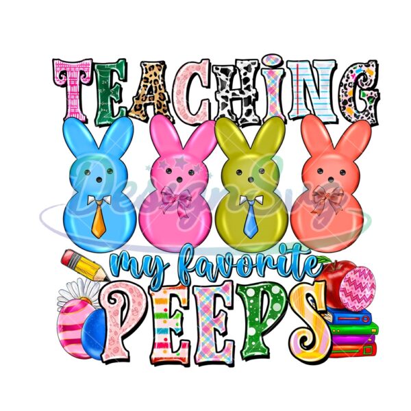 Teaching My Favorite Peeps Bunny PNG