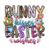 Bunny Kisses Easter Wishes Funny PNG
