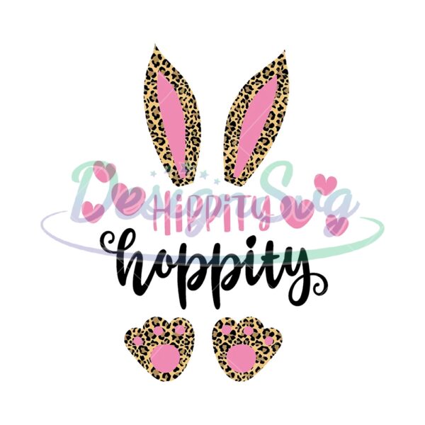 Hippity Hoppity Leopard Bunny Ears PNG