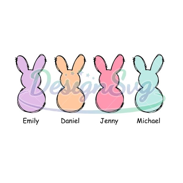 Custom The Bunny Peeps Easter Day PNG