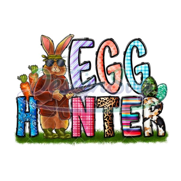Eggs Hunter Happy Easter Hunter Rabbit PNG