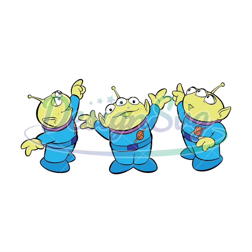 Little Green Aliens Toy Story Cartoon SVG - DesignSVG