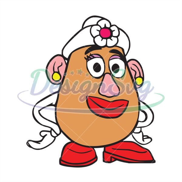 Mrs Potato Head Toy Story Cartoon SVG