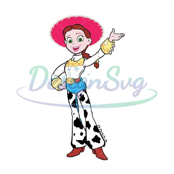 Cowgirl Jessie Toy Story Pixal Cartoon SVG
